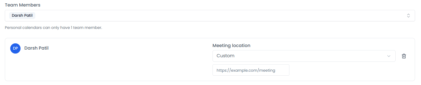 Add Member dialog with a search field and a list of team members