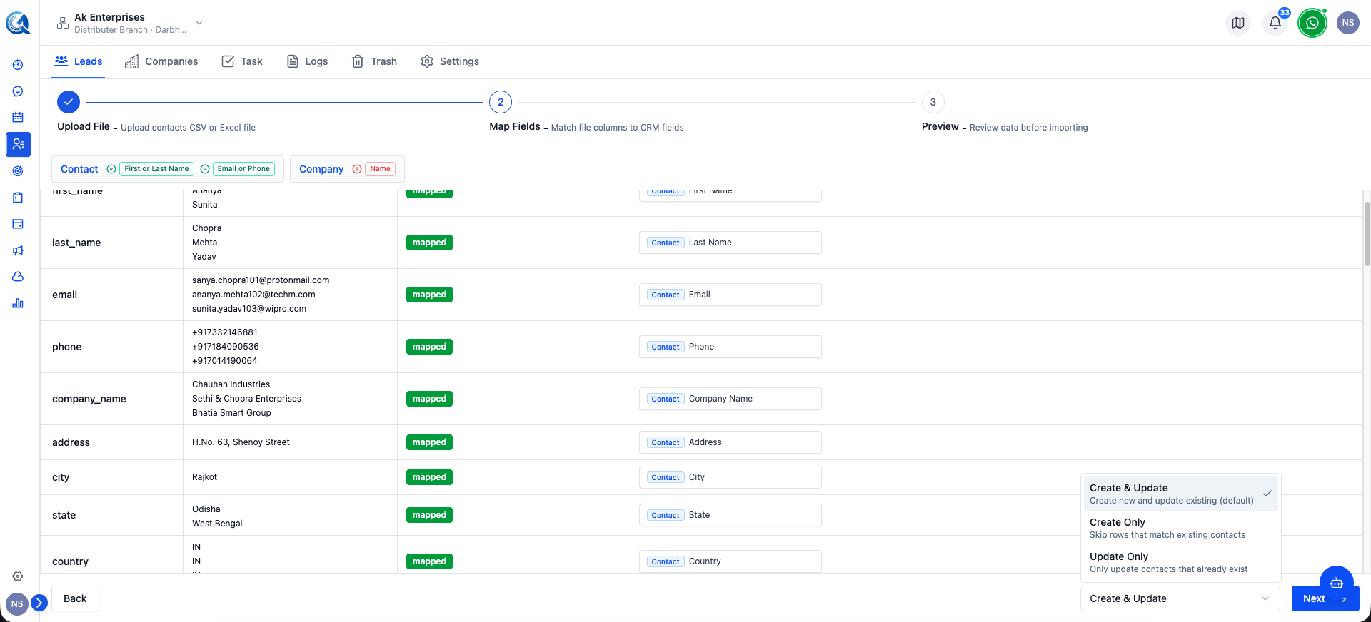 Confirm and merge decisions